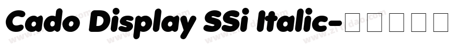 Cado Display SSi Italic字体转换